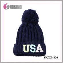 2016 Latest Leisure Fluorescent Luminous Embroidery Letter Knitted Hats